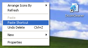 DicomCleanerPasteShortcut